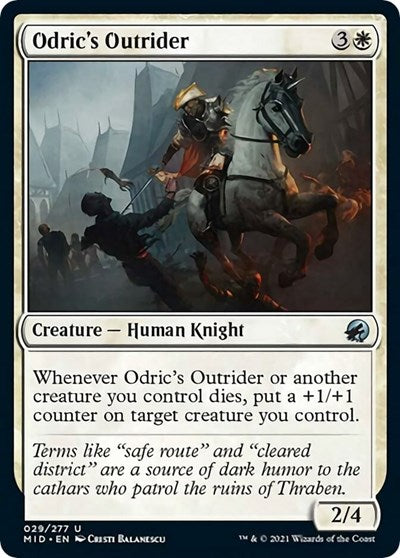 Odrics Outrider (MID) #29 Uncommon (Lightly Played) Innistrad: Midnight Hunt Magic: The Gathering: 2021