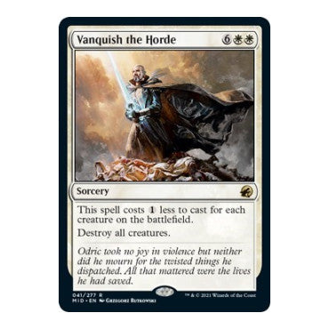 Vanquish the Horde (MID) #41 Rare (Lightly Played) Innistrad: Midnight Hunt Magic: The Gathering: 2021
