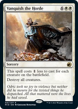 Vanquish the Horde (MID) #41 Rare (Lightly Played) Innistrad: Midnight Hunt Magic: The Gathering: 2021