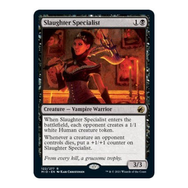 Slaughter Specialist (MID) #122 Rare (Near Mint) Innistrad: Midnight Hunt Magic: The Gathering: 2021