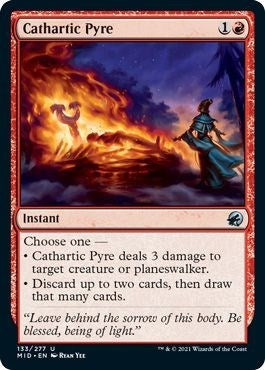 Cathartic Pyre (MID) #133 Uncommon (Lightly Played) Innistrad: Midnight Hunt Magic: The Gathering: 2021