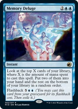 Memory Deluge (MID) #62 Rare (Lightly Played) Innistrad: Midnight Hunt Magic: The Gathering: 2021