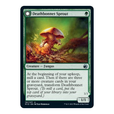 Deathbonnet Sprout (MID) #181 Uncommon (Lightly Played) Innistrad: Midnight Hunt Magic: The Gathering: 2021