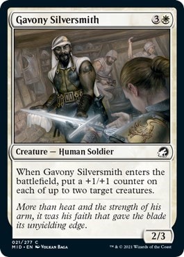 Gavony Silversmith (MID) #21 Common Innistrad: Midnight Hunt Magic: The Gathering: 2021