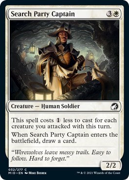 Search Party Captain (MID) #32 Common (Lightly Played) Innistrad: Midnight Hunt Magic: The Gathering: 2021
