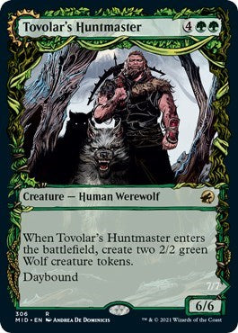 Tovolars Huntmaster Showcase (MID) #306 Rare (Lightly Played) Innistrad: Midnight Hunt Magic: The Gathering: 2021