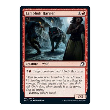 Lambholt Harrier (MID) #145 Common (Lightly Played) Innistrad: Midnight Hunt Magic: The Gathering: 2021
