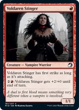 Voldaren Stinger (MID) #167 Common (Lightly Played) Innistrad: Midnight Hunt Magic: The Gathering: 2021