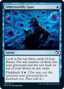 Otherworldly Gaze (MID) #67 Common (Foil Lightly Played) Innistrad: Midnight Hunt Magic: The Gathering: 2021
