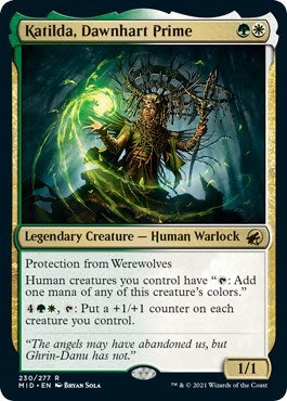 Katilda Dawnhart Prime (MID) #230 Rare (Near Mint) Innistrad: Midnight Hunt Magic: The Gathering: 2021