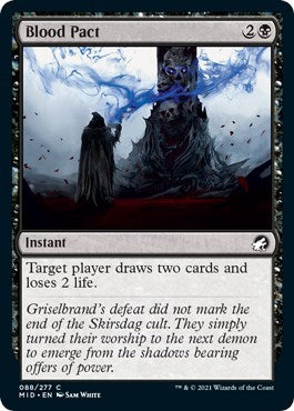 Blood Pact (MID) #88 Common Innistrad: Midnight Hunt Magic: The Gathering: 2021