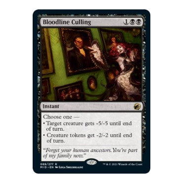 Bloodline Culling (MID) #89 Rare (Lightly Played) Innistrad: Midnight Hunt Magic: The Gathering: 2021