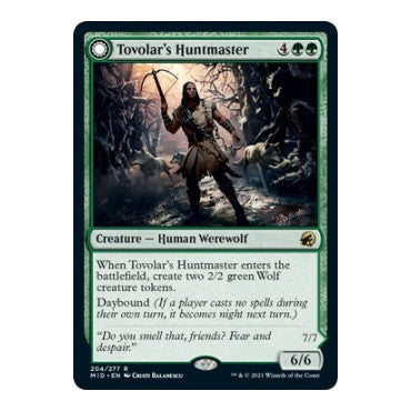 Tovolars Huntmaster (MID) #204 Rare Innistrad: Midnight Hunt Magic: The Gathering: 2021