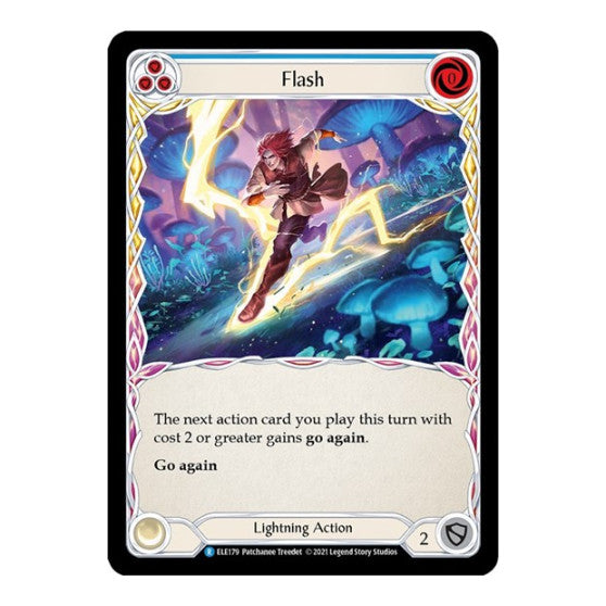 Flash (Blue) (ELE) #ELE179 Rare (Unlimited Edition Normal Lightly Played) Tales of Aria Flesh and Blood TCG: 2021
