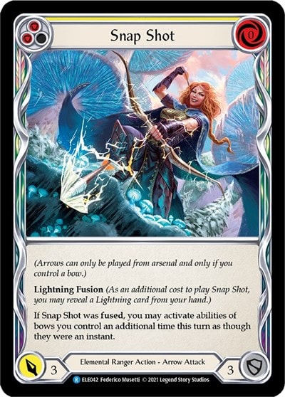 Snap Shot Yellow (ELE) #ELE042 Rare (Unlimited Edition Normal Lightly Played) Tales of Aria Flesh and Blood TCG: 2021