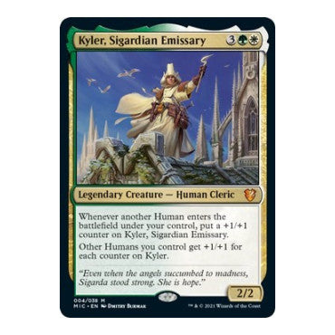 Kyler, Sigardian Emissary (MIC) #4 Mythic Rare Commander: Innistrad: Midnight Hunt Magic: The Gathering: 2021