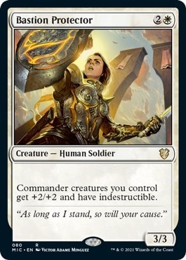Bastion Protector (MIC) #80 Rare (Lightly Played) Commander: Innistrad: Midnight Hunt Magic: The Gathering: 2021