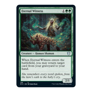 Eternal Witness (MIC) #138 Uncommon (Lightly Played) Commander: Innistrad: Midnight Hunt Magic: The Gathering: 2021