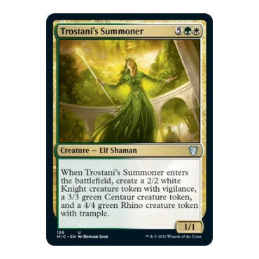 Trostani's Summoner (MIC) #156 Uncommon (Lightly Played) Commander: Innistrad: Midnight Hunt Magic: The Gathering: 2021