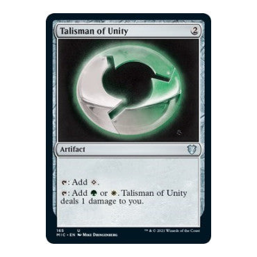 Talisman of Unity (MIC) #165 Uncommon (Lightly Played) Commander: Innistrad: Midnight Hunt Magic: The Gathering: 2021