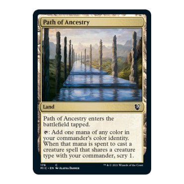 Path of Ancestry (MIC) #178 Common (Lightly Played) Commander: Innistrad: Midnight Hunt Magic: The Gathering: 2021