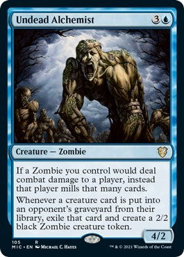 Undead Alchemist (MIC) #105 Rare (Near Mint) Commander: Innistrad: Midnight Hunt Magic: The Gathering: 2021