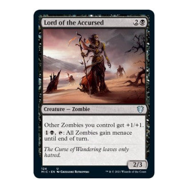 Lord of the Accursed (MIC) #124 Uncommon (Lightly Played) Commander: Innistrad: Midnight Hunt Magic: The Gathering: 2021