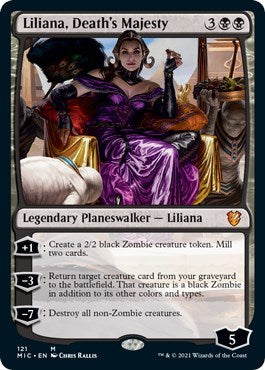 Liliana Deaths Majesty (MIC) #121 Mythic Rare (Lightly Played) Commander: Innistrad: Midnight Hunt Magic: The Gathering: 2021