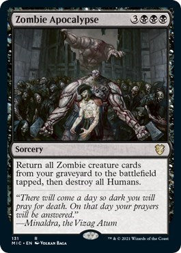 Zombie Apocalypse (MIC) #131 Rare (Near Mint) Commander: Innistrad: Midnight Hunt Magic: The Gathering: 2021