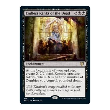 Endless Ranks of the Dead (MIC) #116 Rare (Lightly Played) Commander: Innistrad: Midnight Hunt Magic: The Gathering: 2021