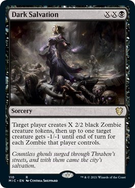 Dark Salvation (MIC) #110 Rare (Near Mint) Commander: Innistrad: Midnight Hunt Magic: The Gathering: 2021