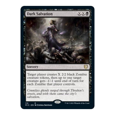Dark Salvation (MIC) #110 Rare (Near Mint) Commander: Innistrad: Midnight Hunt Magic: The Gathering: 2021