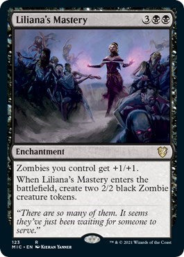 Lilianas Mastery (MIC) #123 Rare (Lightly Played) Commander: Innistrad: Midnight Hunt Magic: The Gathering: 2021