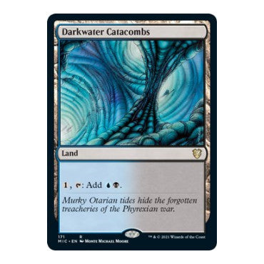 Darkwater Catacombs (MIC) #171 Rare (Lightly Played) Commander: Innistrad: Midnight Hunt Magic: The Gathering: 2021
