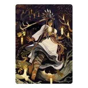 Candlegrove Witch Art Card (76/81) (ASMID) #76 Special (Lightly Played) Art Series: Innistrad: Midnight Hunt Magic: The Gathering: 2021