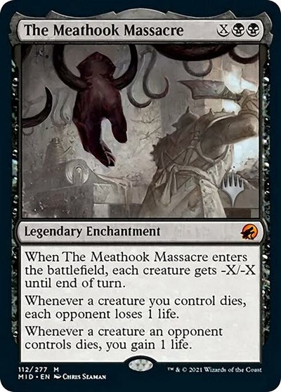 The Meathook Massacre (PPMID) #112p Mythic Rare (Foil Near Mint) Promo Pack: Innistrad: Midnight Hunt Magic: The Gathering: 2021