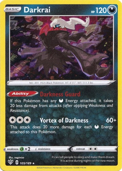 Darkrai - 105/189 (Cosmos Holo) (MCAP) #105/189 Promo (Holofoil Near Mint) Miscellaneous Cards & Products Pokemon: 2026