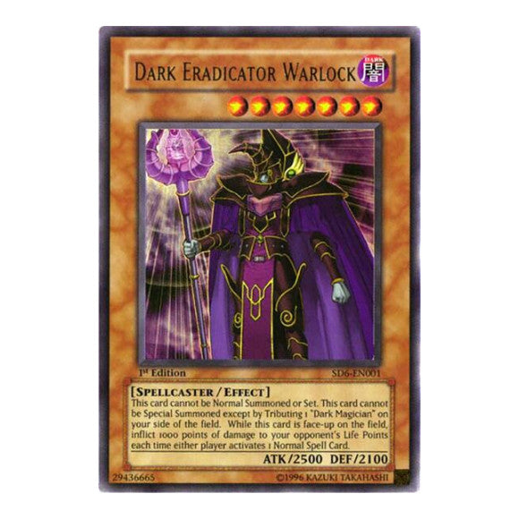 Dark Eradicator Warlock (SD6) #SD6-EN001 Ultra Rare (1st Edition Heavily Played) Structure Deck: Spellcaster's Judgment YuGiOh: 2006