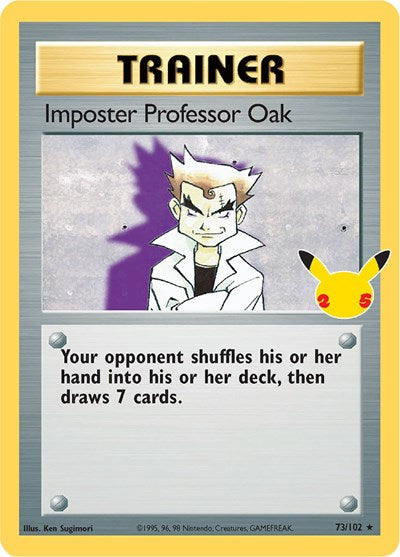Imposter Professor Oak (CCC) #73/102 Classic Collection (Holofoil Near Mint) Celebrations: Classic Collection Pokemon: 2021