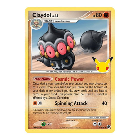 Claydol (CCC) #15/106 Classic Collection Celebrations: Classic Collection Pokemon: 2021