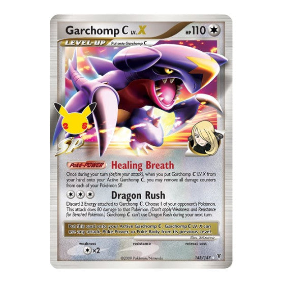 Garchomp C LV.X (CCC) #145/147 Classic Collection (Holofoil Lightly Played) Celebrations: Classic Collection Pokemon: 2021