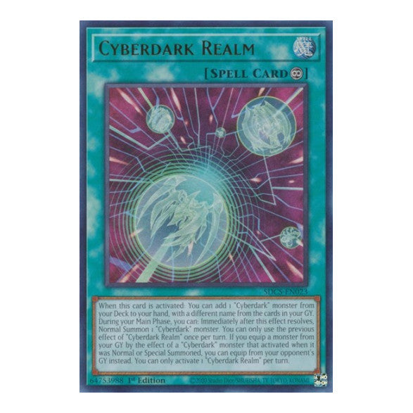 Cyberdark Realm (SDCS) #SDCS-EN023 Ultra Rare (Unlimited Lightly Played) Structure Deck: Cyber Strike YuGiOh: 2021