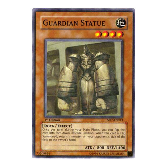 Guardian Statue (SD7) #SD7-EN013 Common (Unlimited Damaged) Structure Deck: Invincible Fortress YuGiOh: 2006