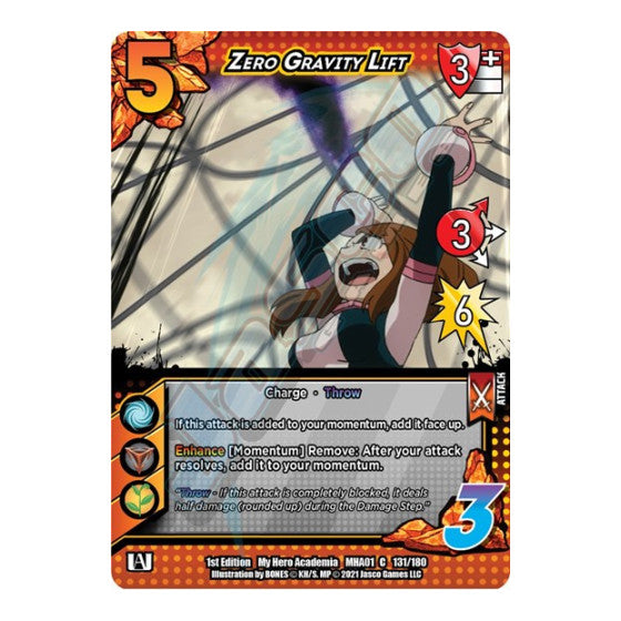 Zero Gravity Lift (MHA) #131/180 Common UniVersus: My Hero Academia UniVersus: 2021