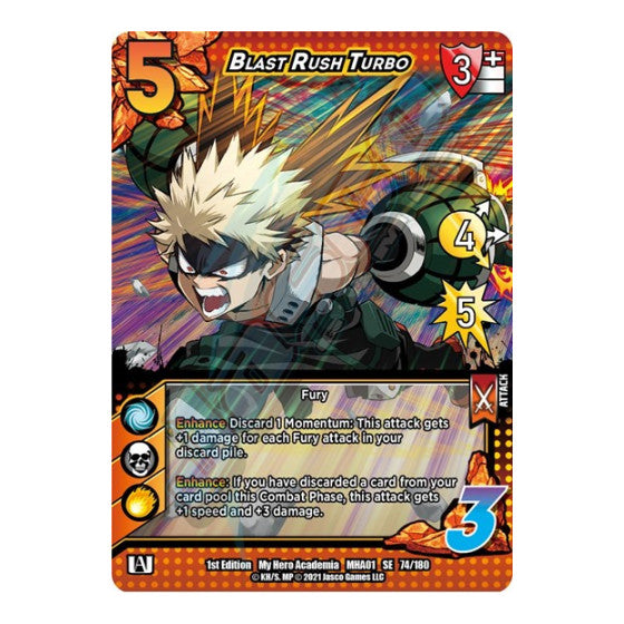 Blast Rush Turbo (MHA) #74/180 SE UniVersus: My Hero Academia UniVersus: 2021