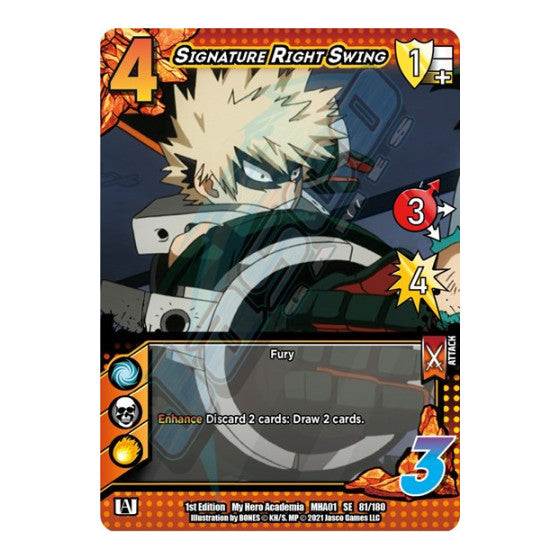 Signature Right Swing (MHA) #81/180 SE UniVersus: My Hero Academia UniVersus: 2021