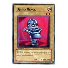 Ojama Black (DP2) #DP2-EN004 Common (1st Edition Damaged) Duelist Pack 2: Chazz Princeton YuGiOh: 2006