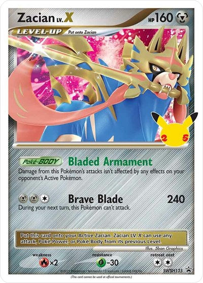 Zacian LV. X - SWSH135 (SWSD) #SWSH135 Promo (Holofoil Lightly Played) SWSH: Sword & Shield Promo Cards Pokemon: 2019