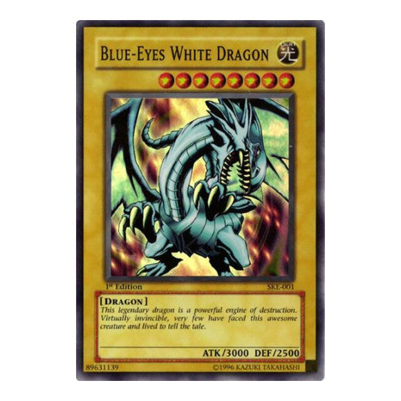 Blue Eyes White Dragon (SKE) #SKE-001 Super Rare Starter Deck: Kaiba Evolution YuGiOh: 2004