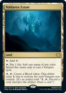 Voldaren Estate (VOW) #267 Rare (Near Mint) Innistrad: Crimson Vow Magic: The Gathering: 2021